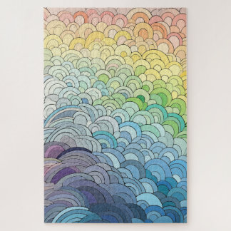 Endless Pastel Rainbow Jigsaw Puzzle