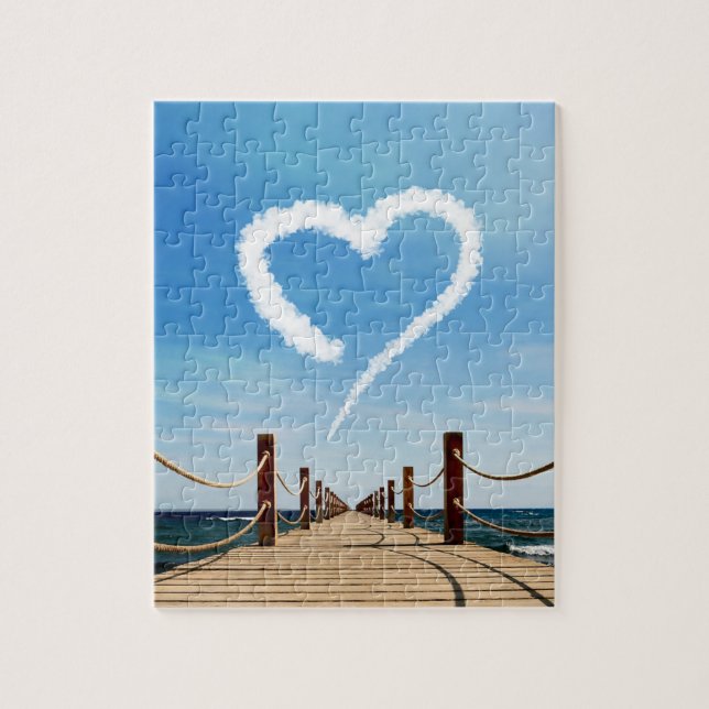 Endless Path Heart-Shaped Cloud Jigsaw Puzzle (Vertical)