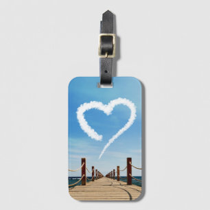 Endless Path with Heart Cloud - Luggage Tag
