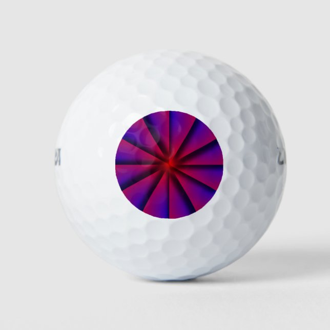 Endless Pinwheel by Kenneth Yoncich Golf Balls (Front)