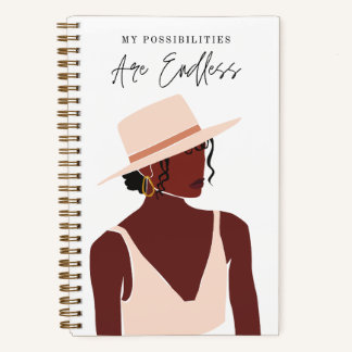 Endless Possibilities | Black Girl | Spiral Notebook
