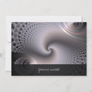 Endless Spirals - Fractal Art Invitation