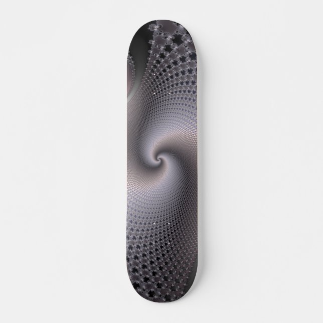 Endless Spirals - Fractal Art Skateboard (Front)