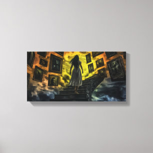 Endless stairs of memory Stretched Canvas Print