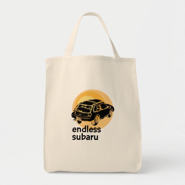 Endless Subaru Grocery Tote (Front)