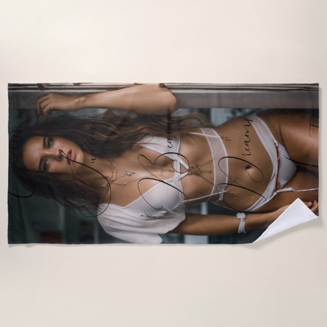 "Endless Summer: Beach Dreams Await" Beach Towel (Front)