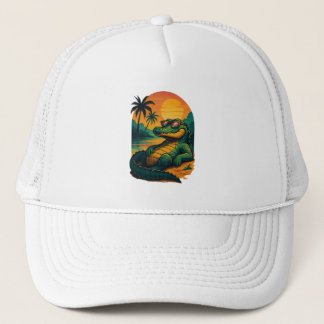 Endless Summer Crocodile - Retro Trucker Hat