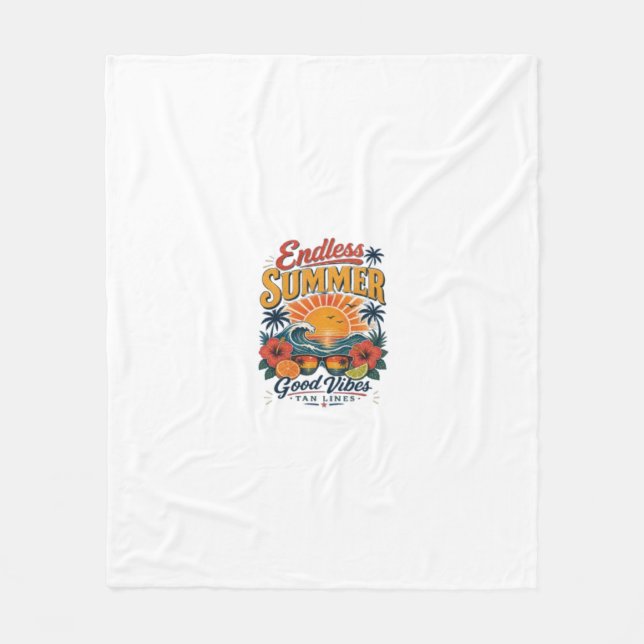 Endless Summer  Fleece Blanket (Front)