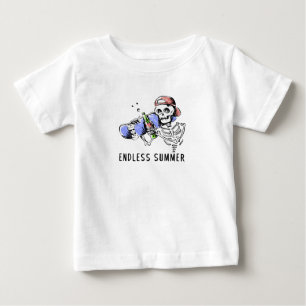 Endless Summer Funny Skeleton Baby T-Shirt