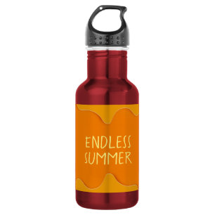 Endless Summer Orange Red Water Bottle