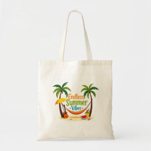 Endless Summer Vibes Tropical Tote Bag