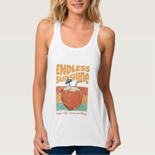 Endless Sunshine Coconut Retro Beach Singlet