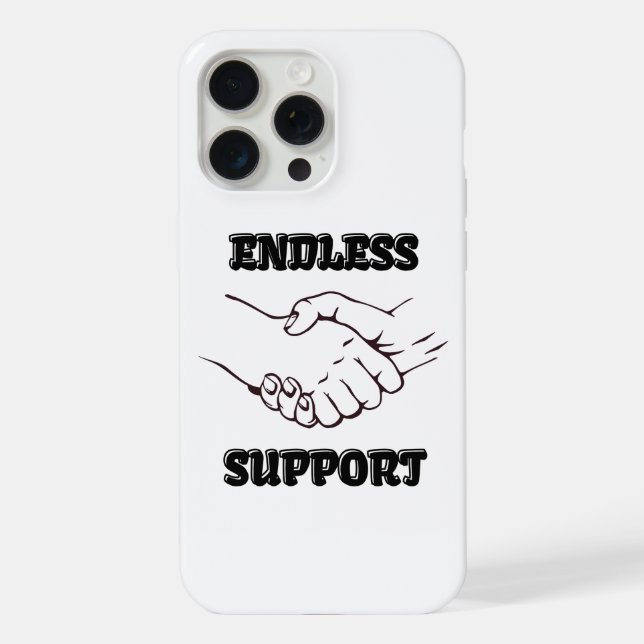 Endless Support – Handshake Symbol of Unity & Trus iPhone Case (Back)