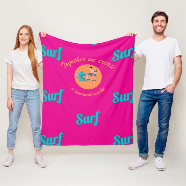 Endless Surf Fleece Blanket (In Situ)