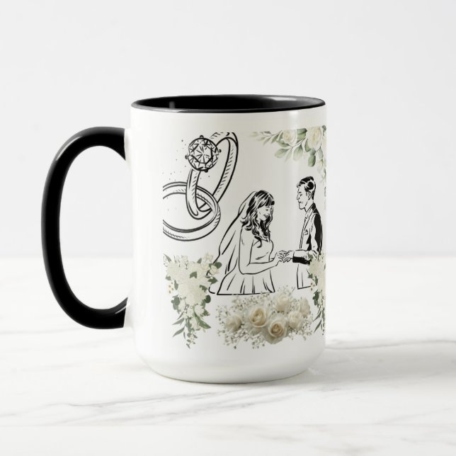 Endless vow magic black & white mug (Left)