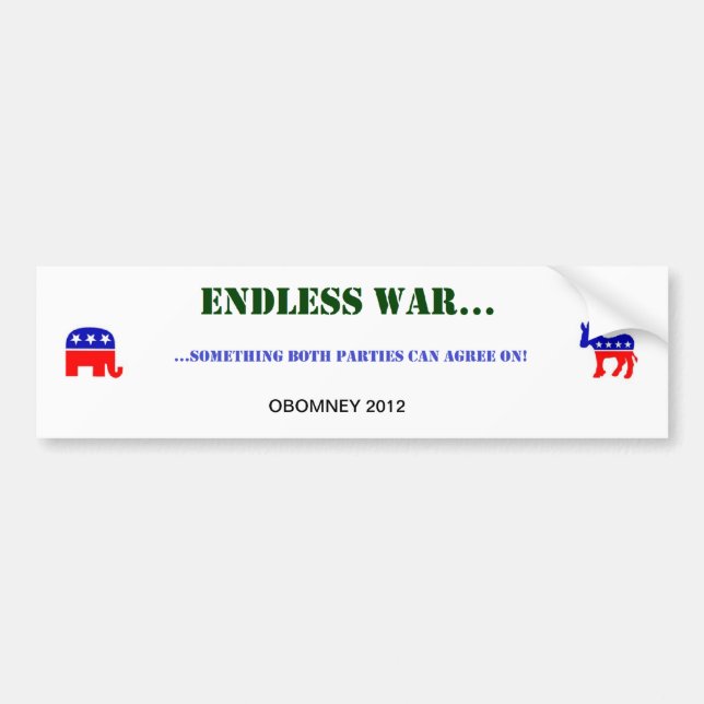 ENDLESS WAR BUMPER STICKER (Front)