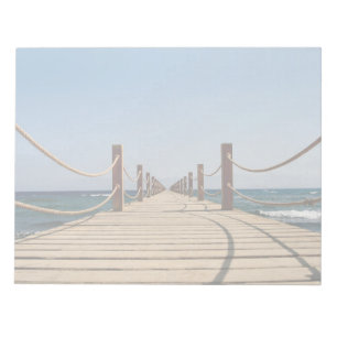 Endless Wooden Bridge to the Ocean Notepad