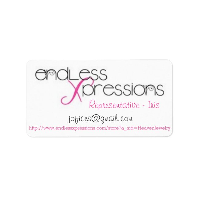 Endless Xpressions Avery Print-to-the-Edge Address Label (Front)