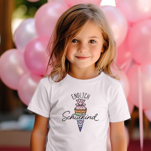 Endlich Schulkind Schultuete 1 Klasse Einschulung T-Shirt