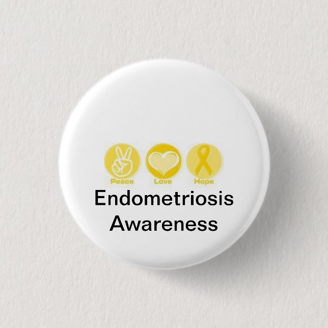 Endo is HELL!! 3 Cm Round Badge (Front)