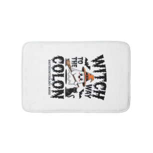 Endo Nurse Halloween Gastrointestinal Nurse Ghost Bath Mat