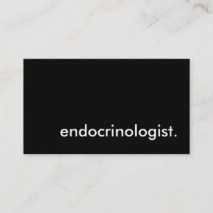 endocrinologist. business card