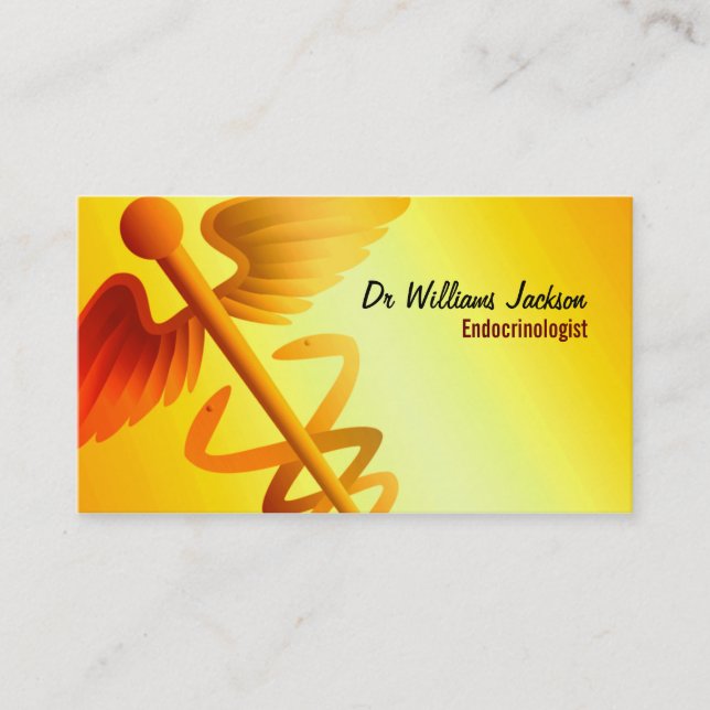 Endocrinologist Business Cards (Front)