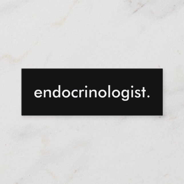 endocrinologist. mini business card (Front)