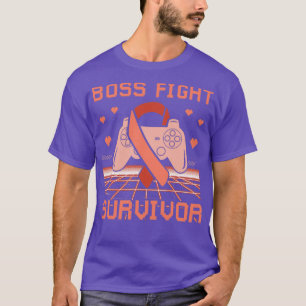 Endometrial Cancer Awareness Boss Fight Survivor G T-Shirt