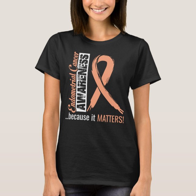 Endometrial Cancer Awareness T-Shirt Gift Idea (Front)