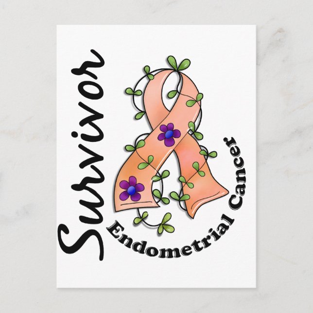 Endometrial Cancer Survivor 15 Postcard (Front)