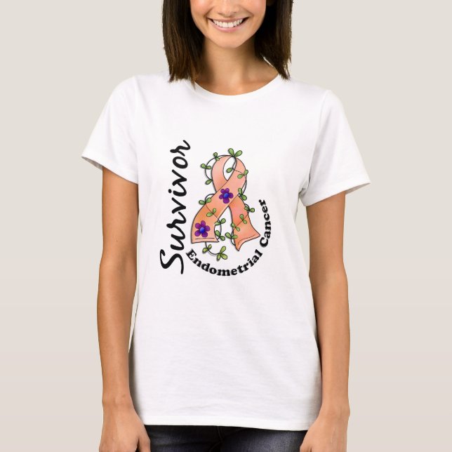 Endometrial Cancer Survivor 15 T-Shirt (Front)