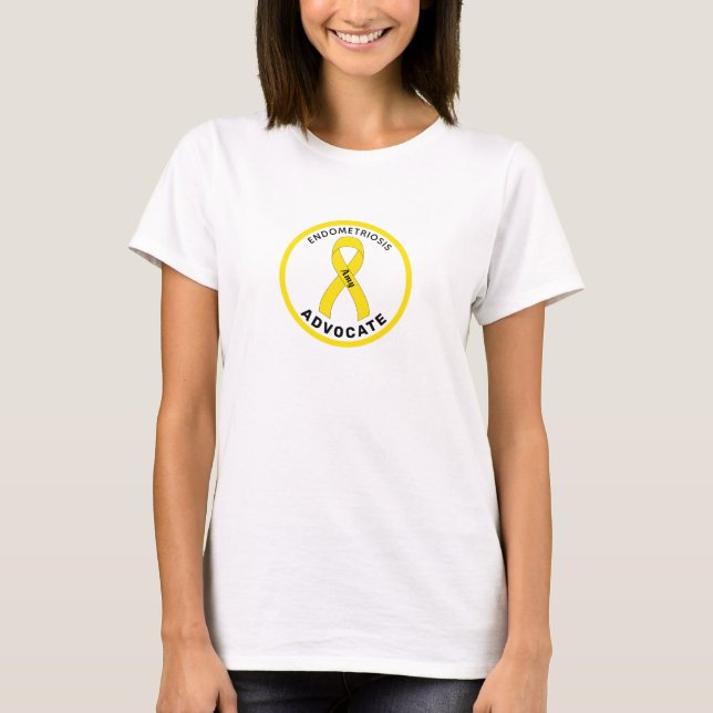 Endometriosis Advocate White Women's T-Shirt (Front)