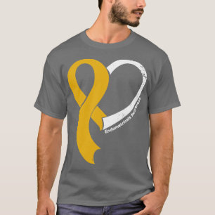 Endometriosis Awareness Hople Love Heart Ribbon Ha T-Shirt