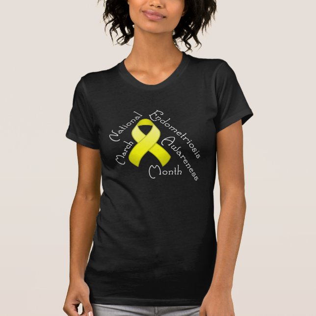 Endometriosis Awareness Month Dark Shirt (Front)