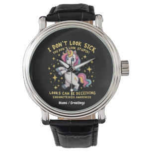 Endometriosis Awareness Strong Unicorn Warrior Watch