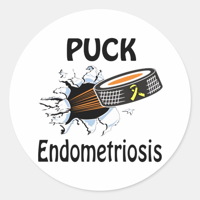 Endometriosis Classic Round Sticker (Front)