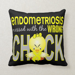 Endometriosis Messed With Wrong Chick Cushion