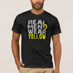 Endometriosis Real Men Wear Yellow T-Shirt