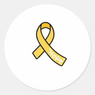 Endometriosis Ribbon  Classic Round Sticker