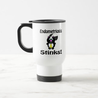 Endometriosis Stinks Skunk Awareness Design Travel Mug