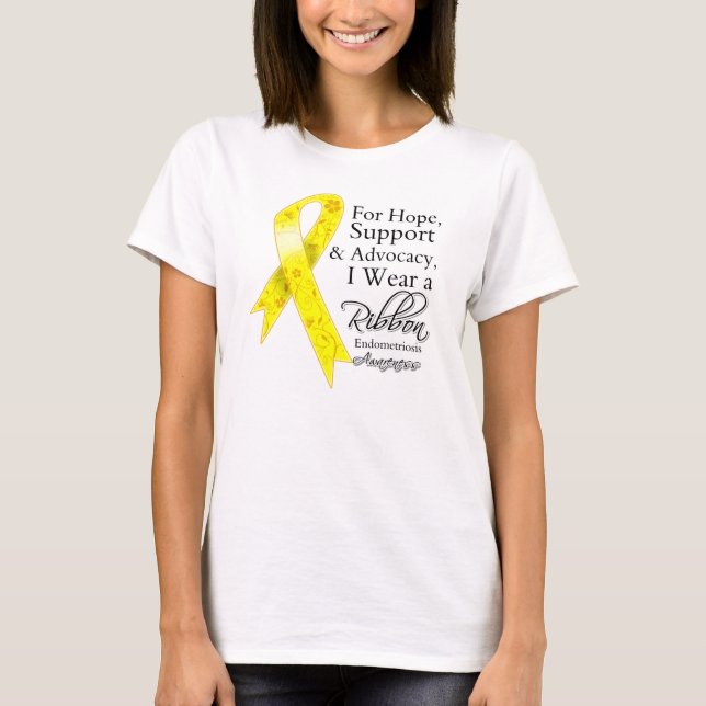 Endometriosis Support Hope Awareness T-Shirt (Front)