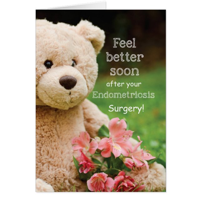 Endometriosis Surgery Feel Better, Teddy Bear (Front)