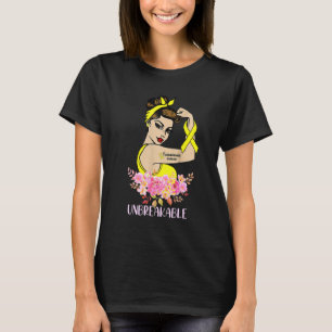 Endometriosis Warrior Unbreakable Arm Tattoo Stron T-Shirt