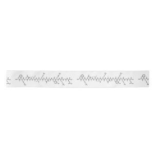 endorphin hormone chemical formula symbol science satin ribbon