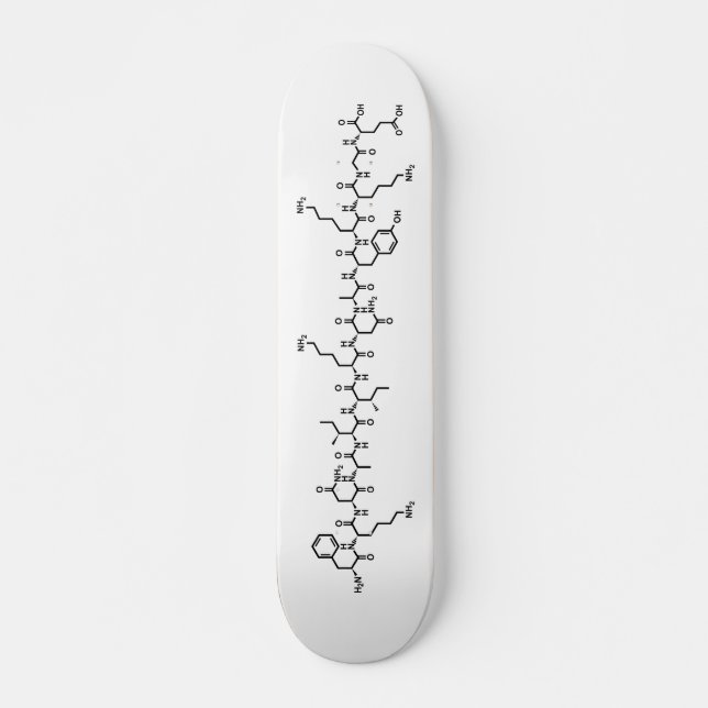 endorphin hormone chemical formula symbol science skateboard (Front)