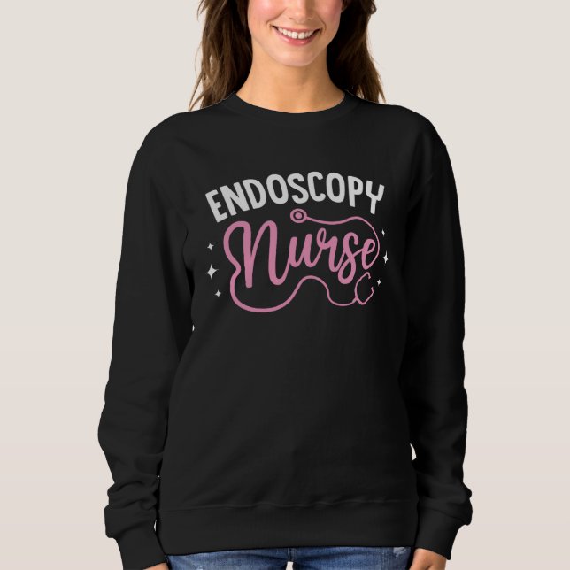 Endos Nurse Stethoscope Nurse Student Graduate Lov Sweatshirt (Front)