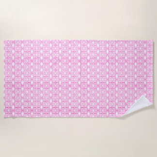 Endpaper Book Pattern  Beach Towel