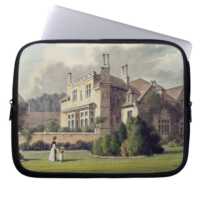 Endsleigh, from Ackermann's 'Repository of Arts', Laptop Sleeve (Front)