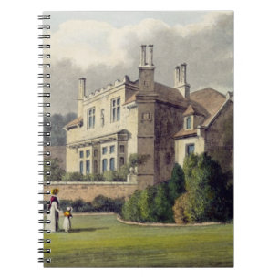 Endsleigh, from Ackermann's 'Repository of Arts', Spiral Notebook